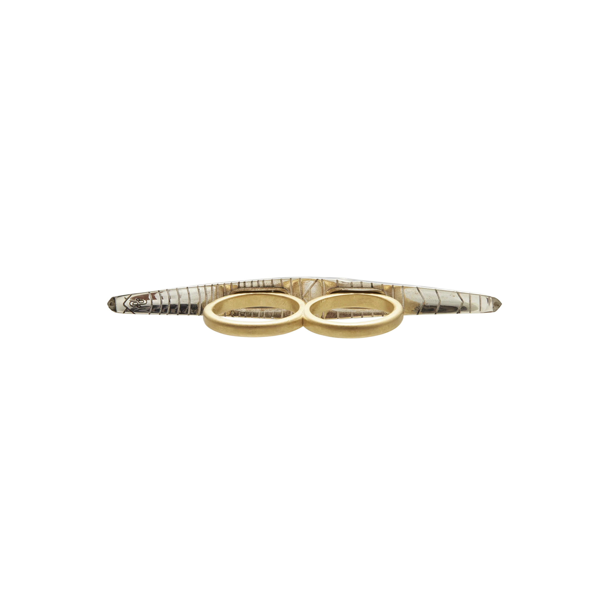 Harlow Arch Cross Finger Ring - Image 4